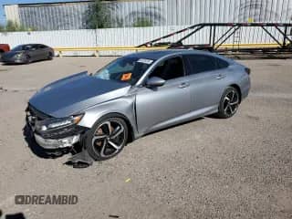 2018 Honda Accord Sport with VIN 1HGCV2F39JA024936, listed as a Copart auction lot 82534395 with 117,973 mi miles and Salvage title. Bid and sale history available at DreamBid. Image 1.