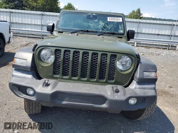 2024 Jeep Wrangler Sport with VIN 1C4PJXKN9RW169375, listed as a Copart auction lot 63098364 with 16,615 mi miles and Salvage title. Bid and sale history available at DreamBid. Image 5.