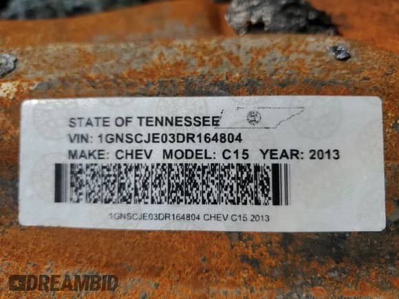 2013 Chevrolet Suburban LT с VIN 1GNSCJE03DR164804, выставлен на аукционе Copart как лот 65966745 с пробегом Не указан миль и На запчасти • Non repairable. История ставок и продаж доступна на DreamBid. Изображение 13.