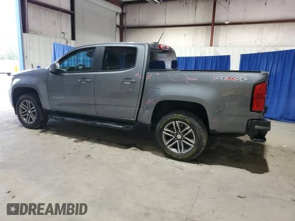 2022 Chevrolet Colorado 4WD Work Truck with VIN 1GCGTBEN6N1100871, listed as a Copart auction lot 59952735 with 55,364 mi miles and Salvage title. Bid and sale history available at DreamBid. Image 2.