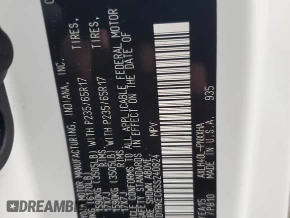 2025 Toyota Sienna XLE z VIN 5TDYRKEC6SS240824, wystawiony jako Copart lot #80746115 z przebiegiem 8 891 mil mil oraz Szkoda całkowita • Salvage title. Historia ofert i sprzedaży dostępna na DreamBid. Obrazek 14.