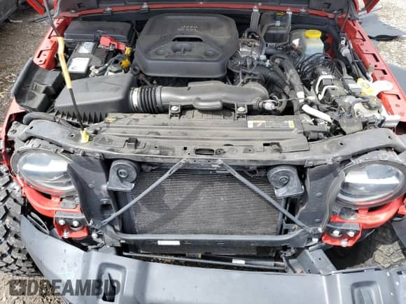 2021 Jeep Wrangler Unlimited Sport Altitude with VIN 1C4HJXDN7MW622869, listed as a Copart auction lot 47247915 with 37,770 mi miles and Non repairable. Bid and sale history available at DreamBid. Image 11.