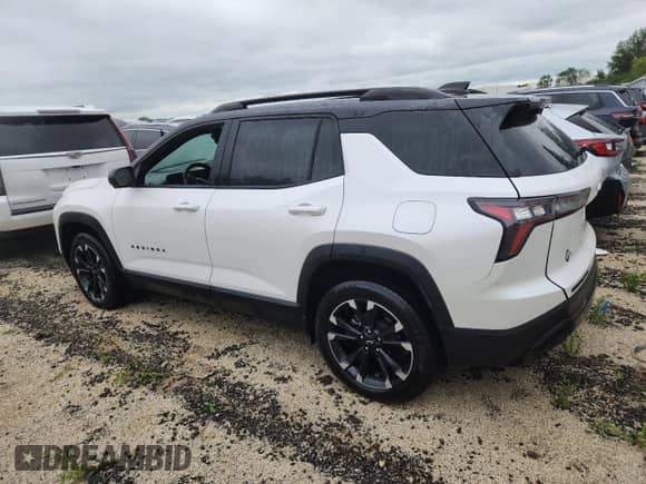 2025 Chevrolet Equinox AWD RS z VIN 3GNAXTEGXSL130632, wystawiony jako Copart lot #69544835 z przebiegiem Nie podano mil oraz Nie do naprawy • Non repairable. Historia ofert i sprzedaży dostępna na DreamBid. Obrazek 2.