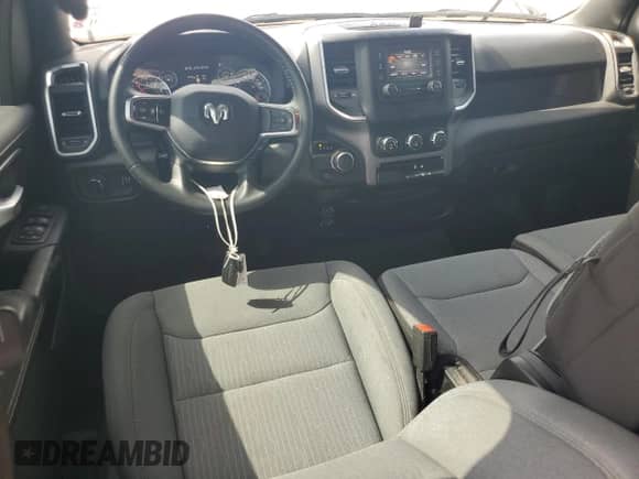 2024 Ram 1500 Big Horn with VIN 1C6RREFGXRN152146, listed as a Copart auction lot 63188985 with 39,679 mi miles and Salvage title. Bid and sale history available at DreamBid. Image 8.