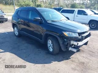 2021 Jeep Compass Sport z VIN 3C4NJCAB3MT505527, wystawiony jako IAAI lot #43215095 z przebiegiem 26 158 mil mil oraz . Historia ofert i sprzedaży dostępna na DreamBid. Obrazek 1.