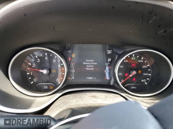 2019 Jeep Compass Latitude z VIN 3C4NJCBB3KT769536, wystawiony jako Copart lot #68518575 z przebiegiem 115 621 mil mil oraz Szkoda całkowita • Salvage title. Historia ofert i sprzedaży dostępna na DreamBid. Obrazek 9.