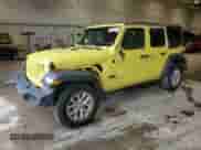 2023 Jeep Wrangler Willys with VIN 1C4HJXDG0PW653712, listed as a Copart auction lot 58603245 with 66,598 mi miles and Salvage title. Bid and sale history available at DreamBid. Image 1.