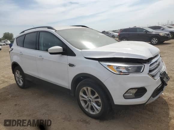 2018 Ford Escape SE with VIN 1FMCU9GD5JUA76026, listed as a Copart auction lot 80566555 with 84,012 mi miles and Salvage title. Bid and sale history available at DreamBid. Image 4.