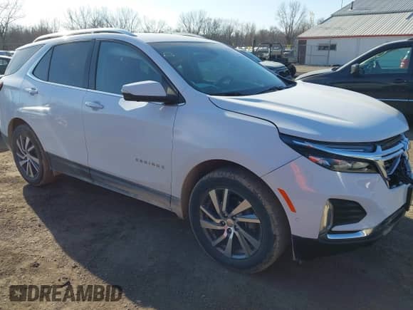 2024 Chevrolet Equinox Premier с VIN 3GNAXXEG5RL222880, выставлен на аукционе IAAI как лот 41792383 с пробегом 22 802 миль миль и . История ставок и продаж доступна на DreamBid. Изображение 1.
