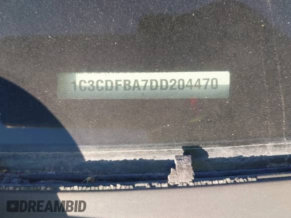 2013 Dodge Dart SXT with VIN 1C3CDFBA7DD204470, listed as a IAAI auction lot 43359655 with 153,743 mi miles and . Bid and sale history available at DreamBid. Image 9.