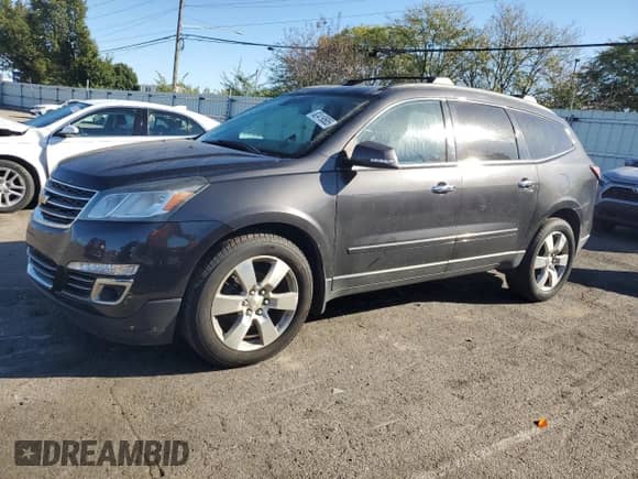 2014 Chevrolet Traverse LTZ with VIN 1GNKVJKD1EJ276597, listed as a Copart auction lot 82419585 with 223,432 mi miles and Salvage title. Bid and sale history available at DreamBid. Image 1.