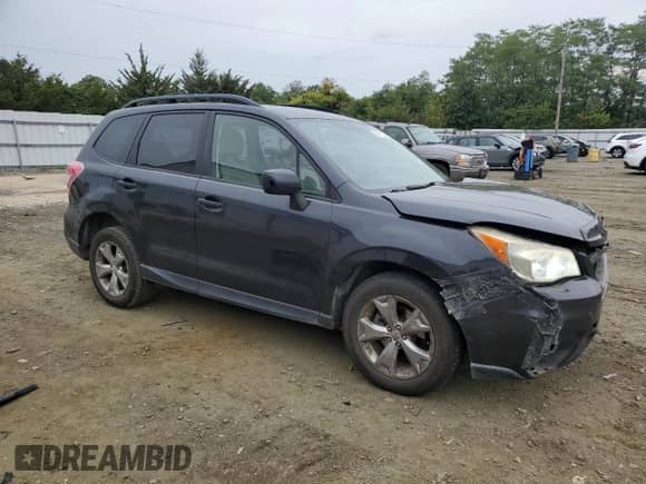 2014 Subaru Forester Premium with VIN JF2SJACC3EG404301, listed as a Copart auction lot 83877355 with 119,824 mi miles and Salvage title. Bid and sale history available at DreamBid. Image 4.