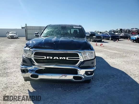2021 Ram 1500 Big Horn with VIN 1C6RREFG6MN589974, listed as a Copart auction lot 82970744 with 43,167 mi miles and Salvage title. Bid and sale history available at DreamBid. Image 14.