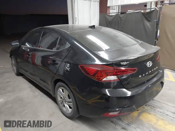 2019 Hyundai Elantra SEL with VIN KMHD84LF4KU783087, listed as a IAAI auction lot 43378247 with 98,295 mi miles and . Bid and sale history available at DreamBid. Image 3.