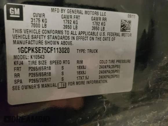 2012 Chevrolet Silverado 1500 LT с VIN 1GCPKSE75CF113020, выставлен на аукционе Copart как лот 68820295 с пробегом 196 658 миль миль и Списание • Salvage title. История ставок и продаж доступна на DreamBid. Изображение 12.