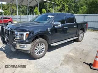 2024 Ford F-150 Lariat with VIN 1FTFW5L55RFB88215, listed as a Copart auction lot 59999455 with 14,526 mi miles and Salvage title. Bid and sale history available at DreamBid. Image 1.