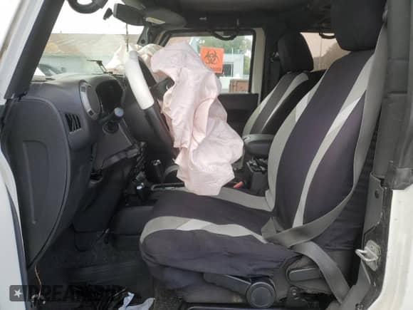 2015 Jeep Wrangler Willys Wheeler with VIN 1C4AJWAG0FL663091, listed as a Copart auction lot 81737785 with Not provided miles and Salvage title. Bid and sale history available at DreamBid. Image 7.