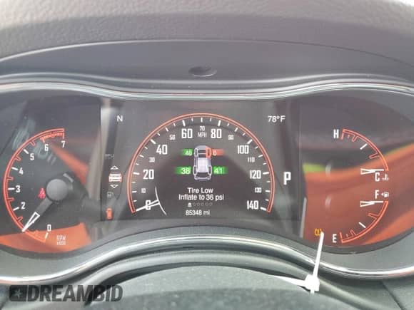 2015 Dodge Durango R/T with VIN 1C4SDJCT2FC245706, listed as a Copart auction lot 71936475 with 85,348 mi miles and Clean title. Bid and sale history available at DreamBid. Image 9.