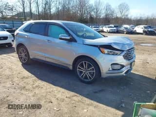 2019 Ford Edge Titanium with VIN 2FMPK3K98KBC68569, listed as a IAAI auction lot 41209347 with 75,519 mi miles and . Bid and sale history available at DreamBid. Image 1.