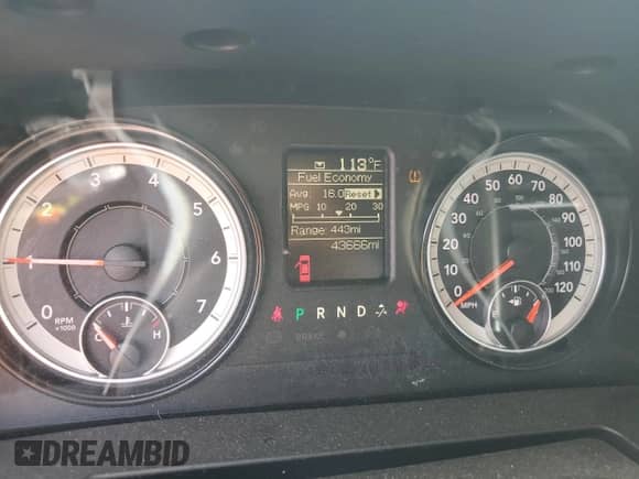 2016 Ram 1500 Tradesman z VIN 3C6JR6DT3GG285517, wystawiony jako Copart lot #66202804 z przebiegiem 43 666 mil mil oraz Szkoda całkowita • Salvage title. Historia ofert i sprzedaży dostępna na DreamBid. Obrazek 9.