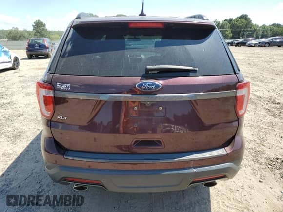 2018 Ford Explorer XLT with VIN 1FM5K7D87JGC12066, listed as a Copart auction lot 65696945 with 141,368 mi miles and Salvage title. Bid and sale history available at DreamBid. Image 6.
