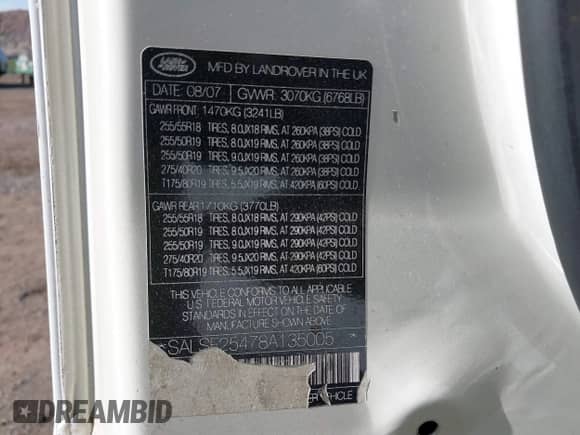 2013 Land Rover Range Rover Sport HSE Lux z VIN SALSK2D4XDA807503, wystawiony jako IAAI lot #43424091 z przebiegiem 96 905 mil mil oraz . Historia ofert i sprzedaży dostępna na DreamBid. Obrazek 9.