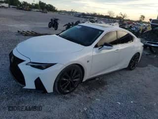 2021 Lexus IS 350 F Sport with VIN JTHGZ1B26M5044634, listed as a Copart auction lot 83767255 with 40,022 mi miles and Salvage title. Bid and sale history available at DreamBid. Image 1.