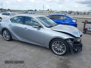 2022 Lexus IS 300 z VIN JTHDA1D24N5119341, wystawiony jako IAAI lot #41611252 z przebiegiem 9 651 mil mil oraz . Historia ofert i sprzedaży dostępna na DreamBid. Obrazek 1.