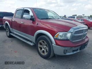 2014 Ram 1500 Laramie with VIN 1C6RR6NT0ES314947, listed as a IAAI auction lot 42934662 with 195,174 mi miles and . Bid and sale history available at DreamBid. Image 1.