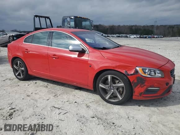 2014 Volvo S60 T6 with VIN YV1902FH9E2295525, listed as a Copart auction lot 42168935 with 152,277 mi miles and Salvage title. Bid and sale history available at DreamBid. Image 4.