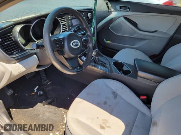 2014 Kia Optima LX with VIN 5XXGM4A75EG325674, listed as a IAAI auction lot 42176403 with 176,306 mi miles and . Bid and sale history available at DreamBid. Image 6.