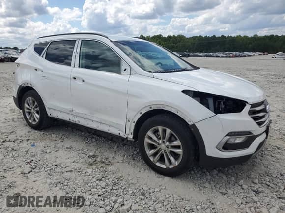 2018 Hyundai Santa Fe 2.0T with VIN 5NMZU4LA8JH079815, listed as a Copart auction lot 65278265 with 17,162 mi miles and Salvage title. Bid and sale history available at DreamBid. Image 4.