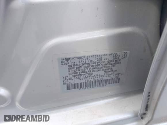 2017 Nissan Sentra SR с VIN 3N1AB7AP5HY293384, выставлен на аукционе IAAI как лот 43029423 с пробегом 142 261 миль миль и . История ставок и продаж доступна на DreamBid. Изображение 9.