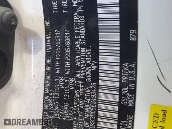 2014 Toyota Sienna LE AAS z VIN 5TDKK3DC5ES493428, wystawiony jako Copart lot #85291155 z przebiegiem 145 406 mil mil oraz Szkoda całkowita • Salvage title. Historia ofert i sprzedaży dostępna na DreamBid. Obrazek 13.