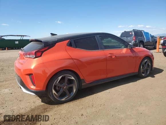 2019 Hyundai Veloster Turbo R-Spec z VIN KMHTH6AB3KU019366, wystawiony jako Copart lot #57857645 z przebiegiem 118 591 mil mil oraz Czysty tytuł • Clean title. Historia ofert i sprzedaży dostępna na DreamBid. Obrazek 3.