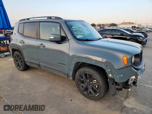 2018 Jeep Renegade Latitude with VIN ZACCJABB6JPH05525, listed as a Copart auction lot 71894825 with 56,774 mi miles and Salvage title. Bid and sale history available at DreamBid. Image 4.