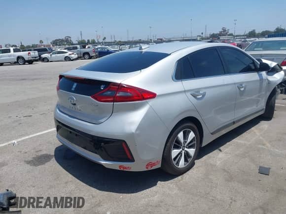 2019 Hyundai Ioniq Limited with VIN KMHC75LD1KU110907, listed as a IAAI auction lot 42663346 with 122,673 mi miles and . Bid and sale history available at DreamBid. Image 4.