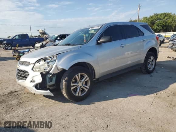 2017 Chevrolet Equinox LS with VIN 2GNALBEK5H1537603, listed as a Copart auction lot 84837515 with 92,792 mi miles and Salvage title. Bid and sale history available at DreamBid. Image 1.