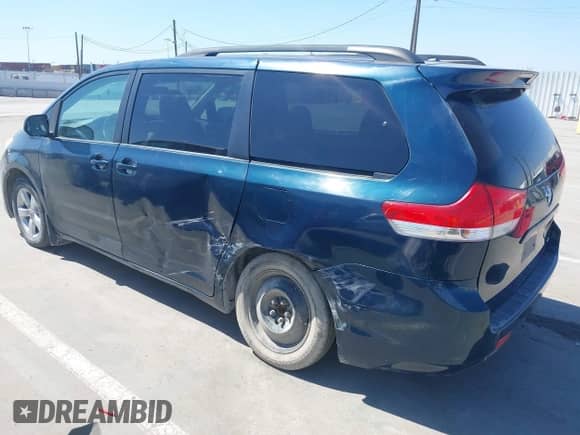 2011 Toyota Sienna LE with VIN 5TDKK3DCXBS117125, listed as a IAAI auction lot 42218382 with 232,320 mi miles and . Bid and sale history available at DreamBid. Image 3.