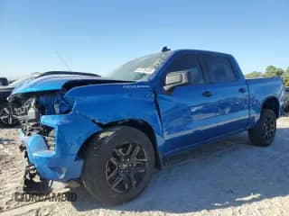 2023 Chevrolet Silverado 1500 Custom with VIN 3GCPABEK9PG164001, listed as a Copart auction lot 87275445 with 13,082 mi miles and Salvage title. Bid and sale history available at DreamBid. Image 1.