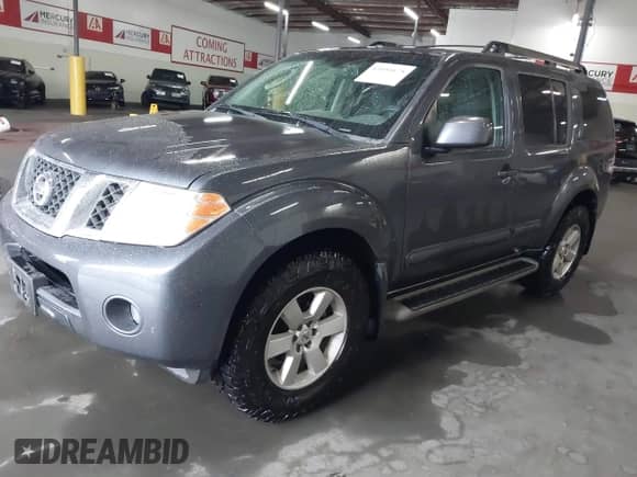 2011 Nissan Pathfinder Silver with VIN 5N1AR1NB5BC619717, listed as a IAAI auction lot 43454175 with 154,755 mi miles and . Bid and sale history available at DreamBid. Image 2.