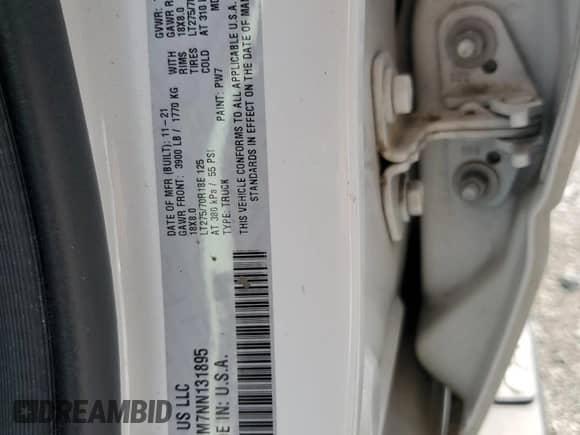 2022 Ram 1500 Rebel z VIN 1C6SRFLM7NN131895, wystawiony jako Copart lot #60100635 z przebiegiem 51 211 mil mil oraz Szkoda całkowita • Salvage title. Historia ofert i sprzedaży dostępna na DreamBid. Obrazek 12.