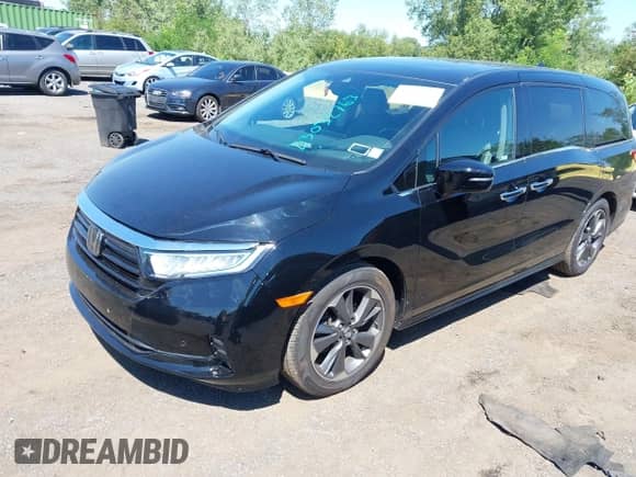 2023 Honda Odyssey Elite с VIN 5FNRL6H97PB017653, выставлен на аукционе IAAI как лот 43032763 с пробегом 56 242 миль миль и . История ставок и продаж доступна на DreamBid. Изображение 2.