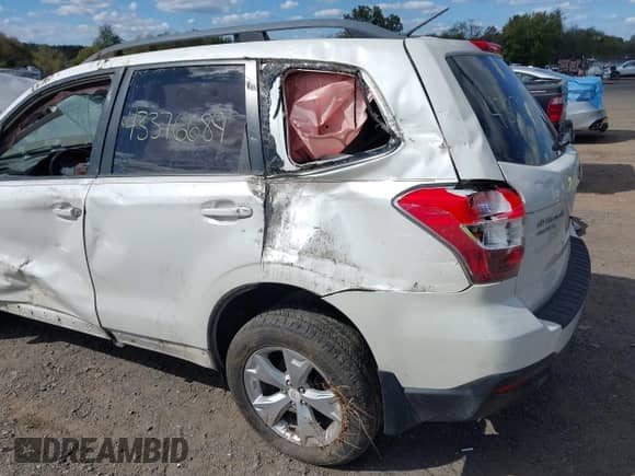 2014 Subaru Forester Premium with VIN JF2SJADC2EH509047, listed as a IAAI auction lot 43376689 with 150,260 mi miles and . Bid and sale history available at DreamBid. Image 18.