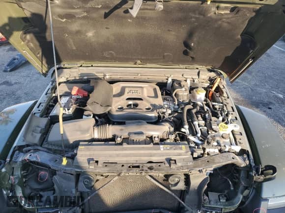 2023 Jeep Wrangler Rubicon with VIN 1C4JJXR63PW562354, listed as a Copart auction lot 76093264 with 25,498 mi miles and Salvage title. Bid and sale history available at DreamBid. Image 12.