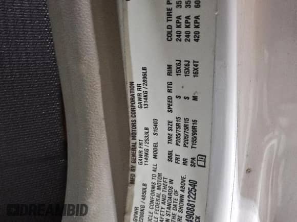 2008 Chevrolet Colorado Work Truck z VIN 1GCCS149088122540, wystawiony jako Copart lot #48243265 z przebiegiem 208 926 mil mil oraz Czysty tytuł • Clean title. Historia ofert i sprzedaży dostępna na DreamBid. Obrazek 12.