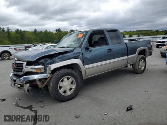 2006 GMC Sierra 1500 SLE1 z VIN 1GTEK19BX6Z281660, wystawiony jako Copart lot #57420665 z przebiegiem Nie podano mil oraz Szkoda całkowita • Salvage title. Historia ofert i sprzedaży dostępna na DreamBid. Obrazek 1.