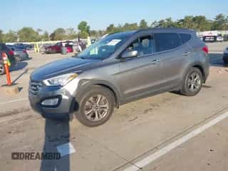 2016 Hyundai Santa Fe with VIN 5XYZU3LB3GG335302, listed as a IAAI auction lot 43344298 with 96,878 mi miles and . Bid and sale history available at DreamBid. Image 2.
