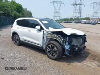 2019 Hyundai Santa Fe Ultimate with VIN 5NMS5CAA5KH124805, listed as a IAAI auction lot 42449542 with 62,858 mi miles and . Bid and sale history available at DreamBid. Image 1.