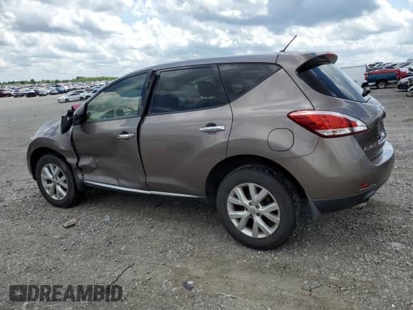 2013 Nissan Murano S with VIN JN8AZ1MW4DW314434, listed as a Copart auction lot 57037645 with 122,487 mi miles and Salvage title. Bid and sale history available at DreamBid. Image 2.